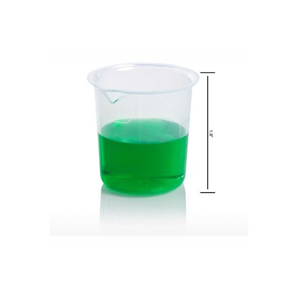 Bel-Art Bel-Art Graduated Griffin Low-Form Beaker 262100000, 50ml Capacity, 10ml Graduation, Clear, 12/PK 262100000 - main